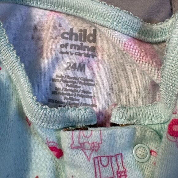 24m carters princess pajamas-polyester-lots of pilling - Picture 3 of 4